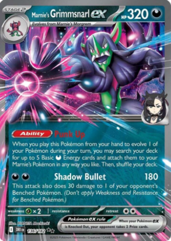 Marnie's Grimmsnarl EX 136/182