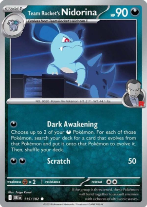 Team Rocket's Nidorina 115/182