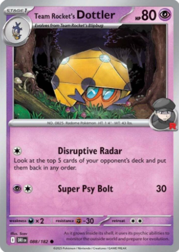 Team Rocket's Dottler 088/182
