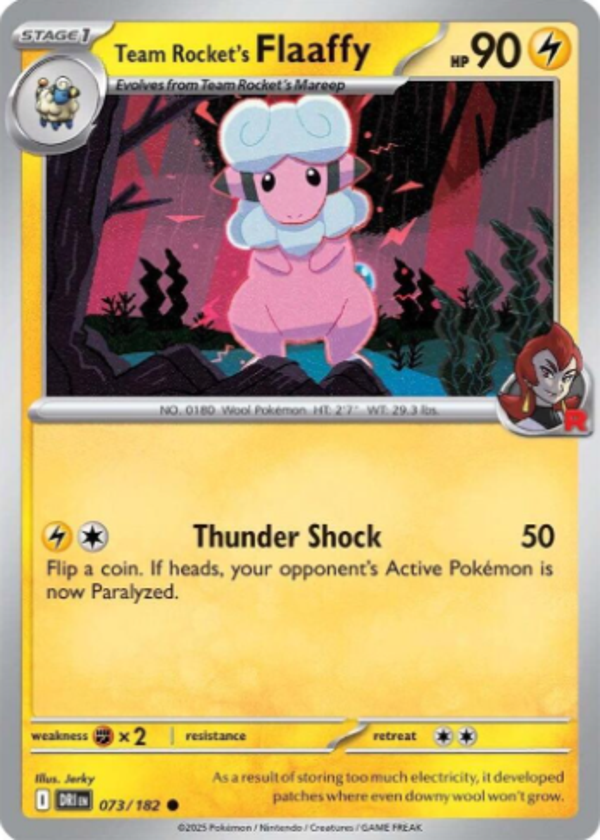 Team Rocket's Flaaffy 073/182