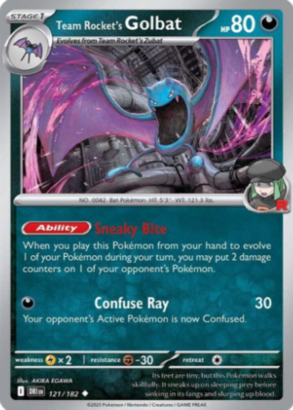 Team Rocket's Golbat 121/182
