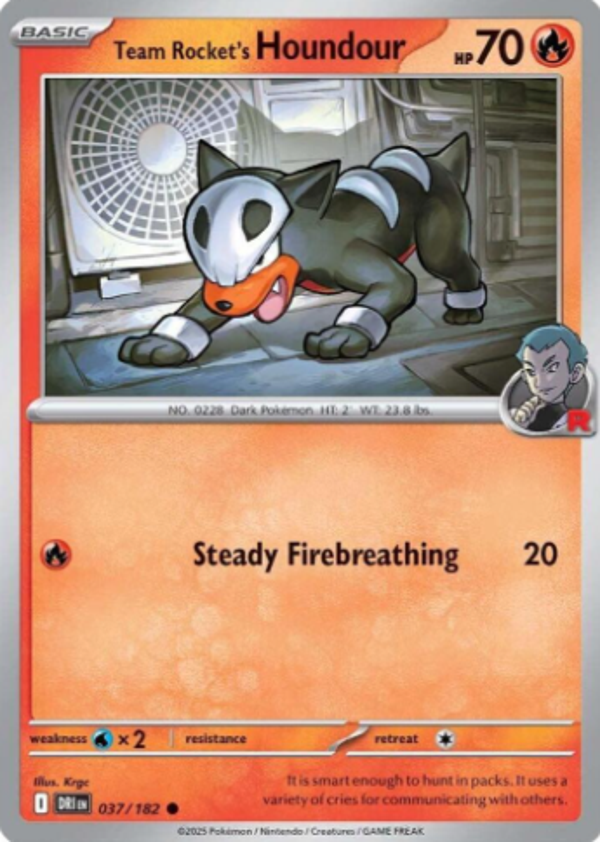 Team Rocket's Houndour 037/182