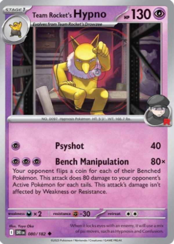 Team Rocket's Hypno 080/182