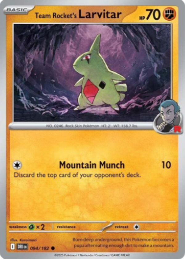 Team Rocket's Larvitar 094/182