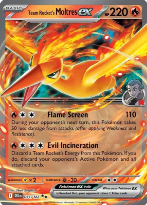 Team Rocket's Moltress 031/182