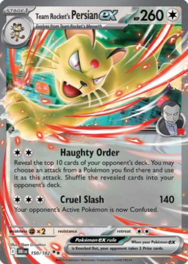 Team Rocket's Persian EX 150/182