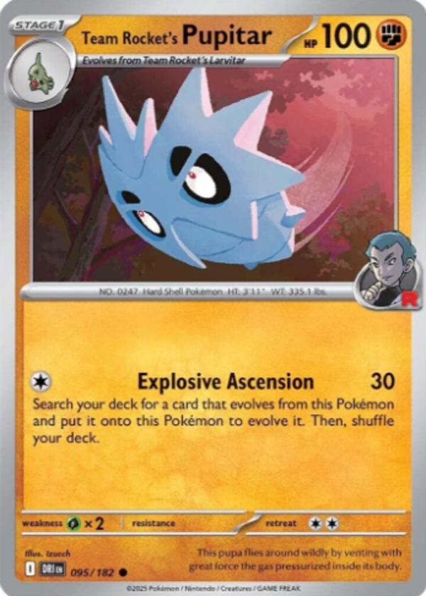 Team Rocket's Pupitar 095/182