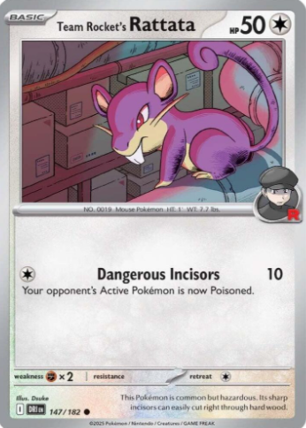 Team Rocket's Rattata 147/182