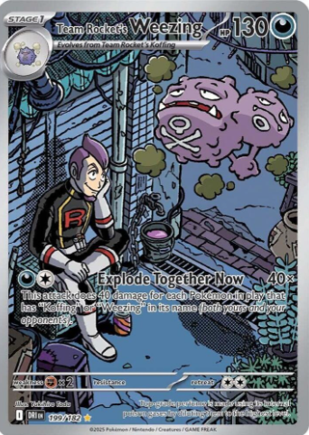 Team Rocket's Weezing 199/182