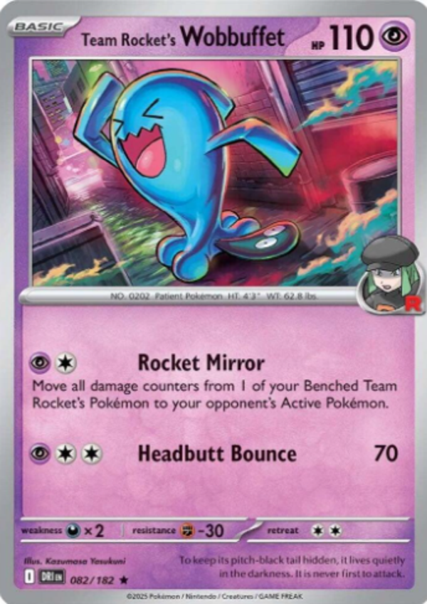 Team Rocket's Wobbuffet 082/182