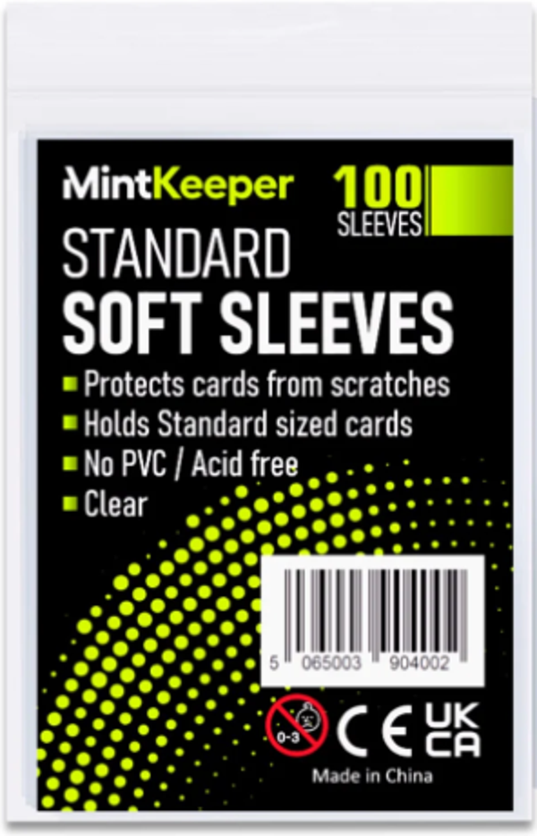Mint Keeper - Standard Soft Card Sleeves (100 Sleeves)