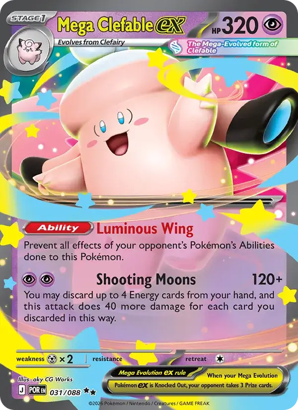 Mega Clefable EX 031/088