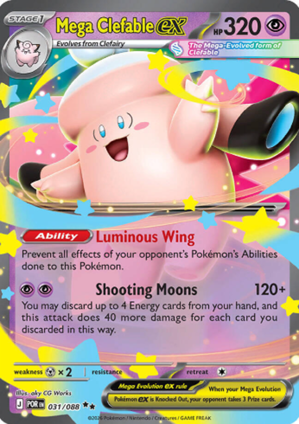 Mega Clefable EX 031/088