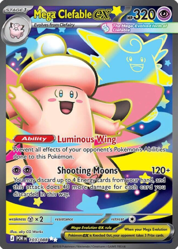 Mega Clefable EX 103/088