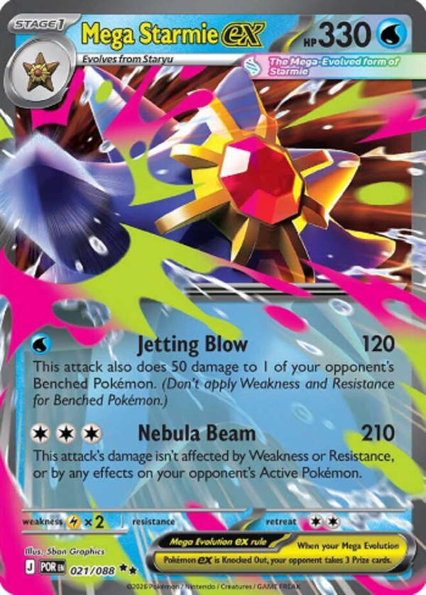 Mega Starmie EX 021/088