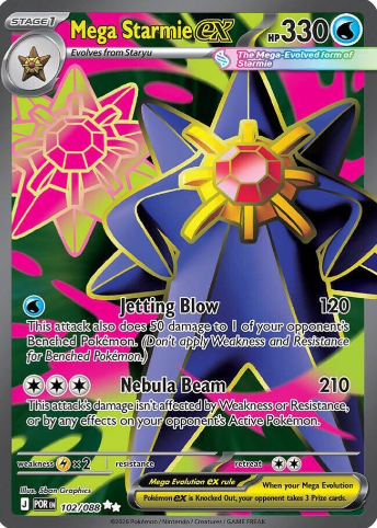Mega Starmie EX 102/088