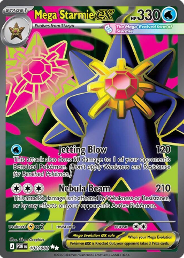 Mega Starmie EX 102/088