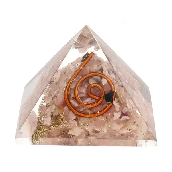 Orgonit Pyramide 3x3 cm. Rhodochrosit