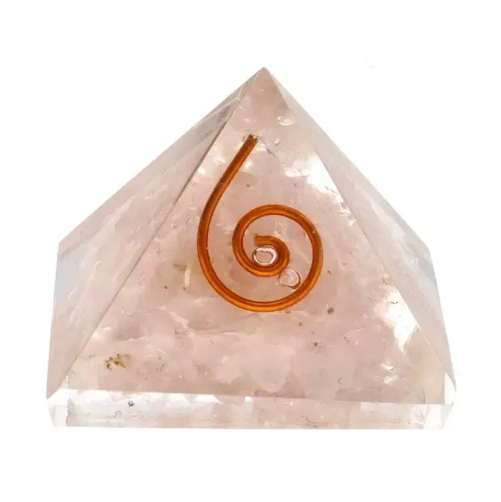 Orgonit Pyramide 3x3 cm. Rosenquarz