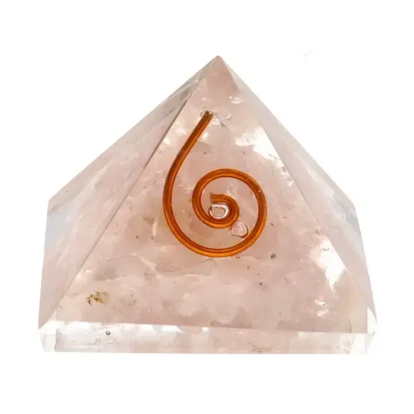 Orgonit Pyramide 3x3 cm. Rosenquarz