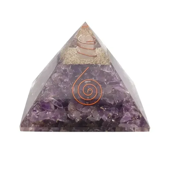 Orgonit Pyramide 7x7 cm. Amethyst