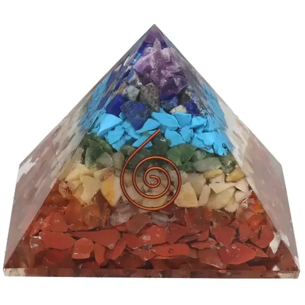 Orgonit Pyramide 7x7 cm. Chakra