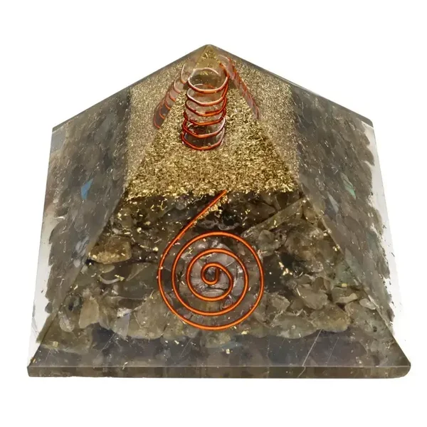 Orgonit Pyramide 7x7 cm. Labradorit