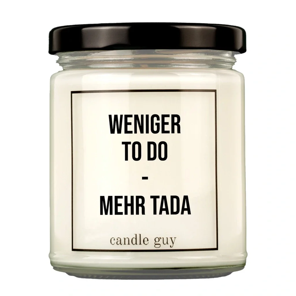 Candle Guy Kerze Weniger To Do - mehr Tada