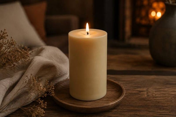 Outdoor candle  LED Kaars Stomp Ø10CM ro Patio M bei-10x10x22,5CM