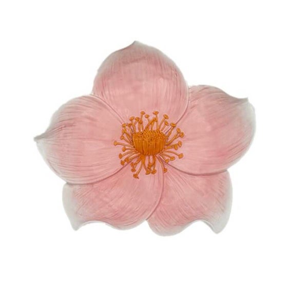 Wanddecoratie bloem Zalea roze