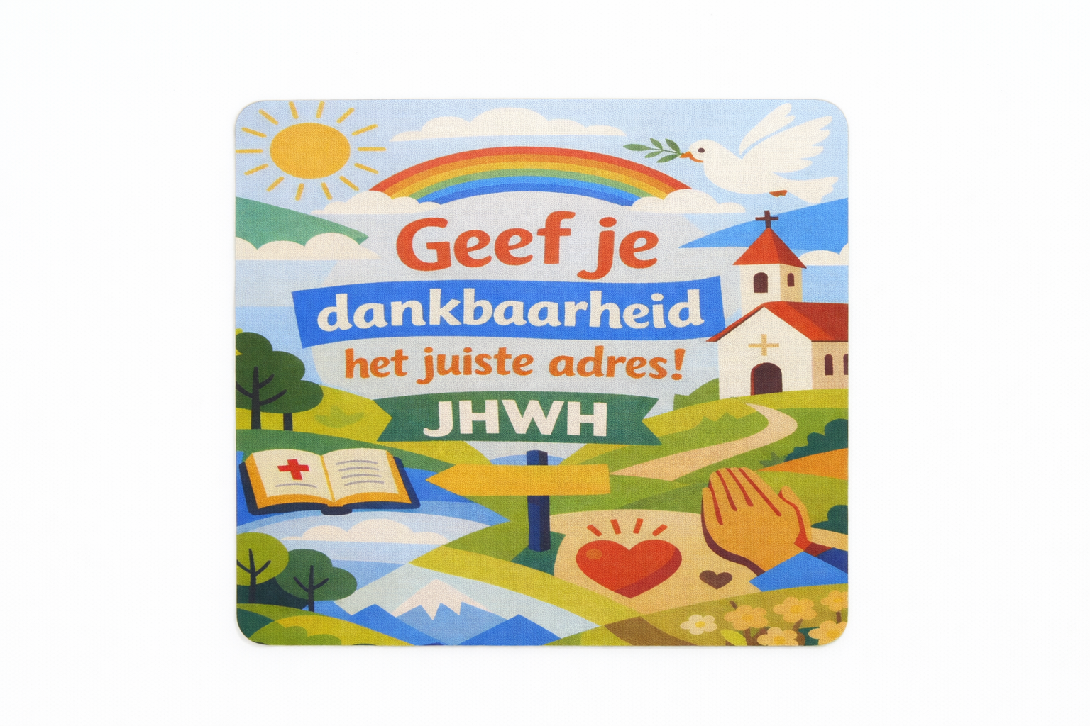 Muismat met christelijke tekst - CD0002E2