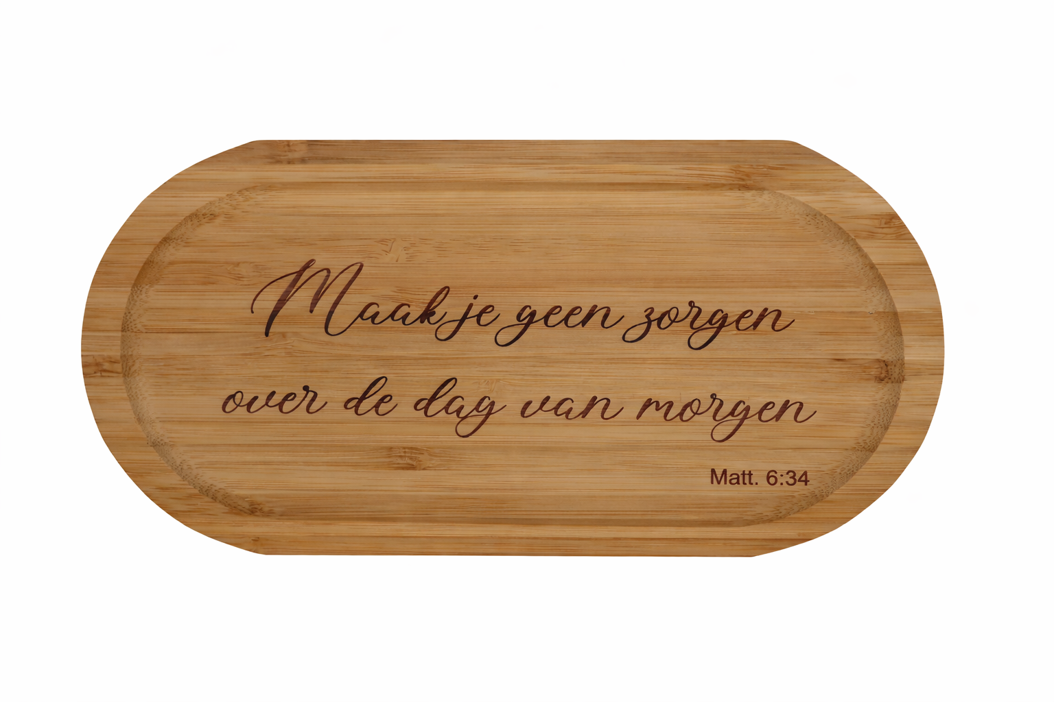 Serveerbordje/sierbordje Matt. 6:34 - CD0002E1