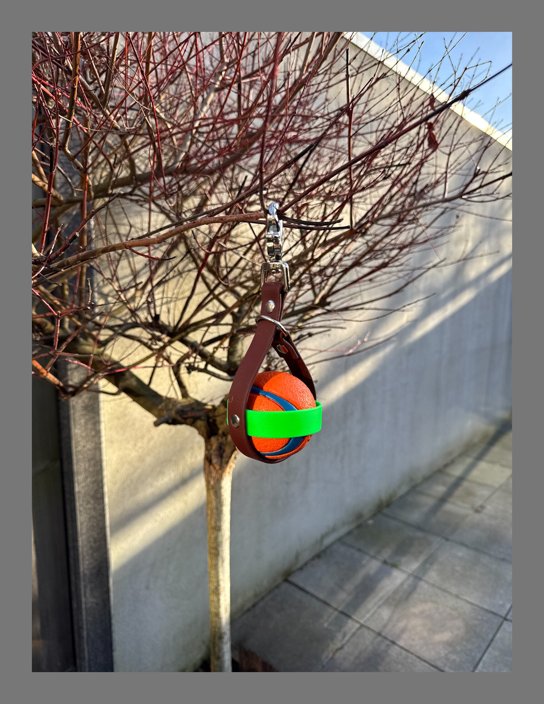 Balhouder 19mm bruin/groen (exclusief bal)