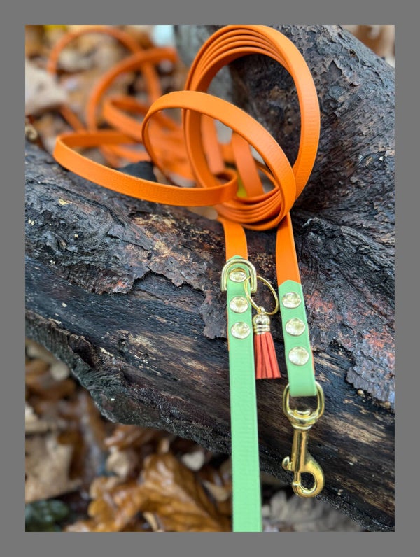 Biothane lijn vast handvat, 2 kleuren