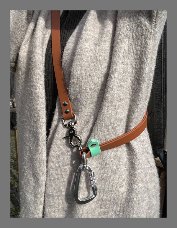 Handsfree adapter lichtbruin-caribbean groen