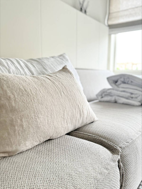VITI STONEWASHED LINNEN KUSSEN 40X60 CM ZAND