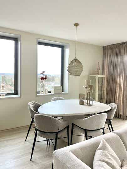 Beton ciré Eettafel Pebble 170x130 cm