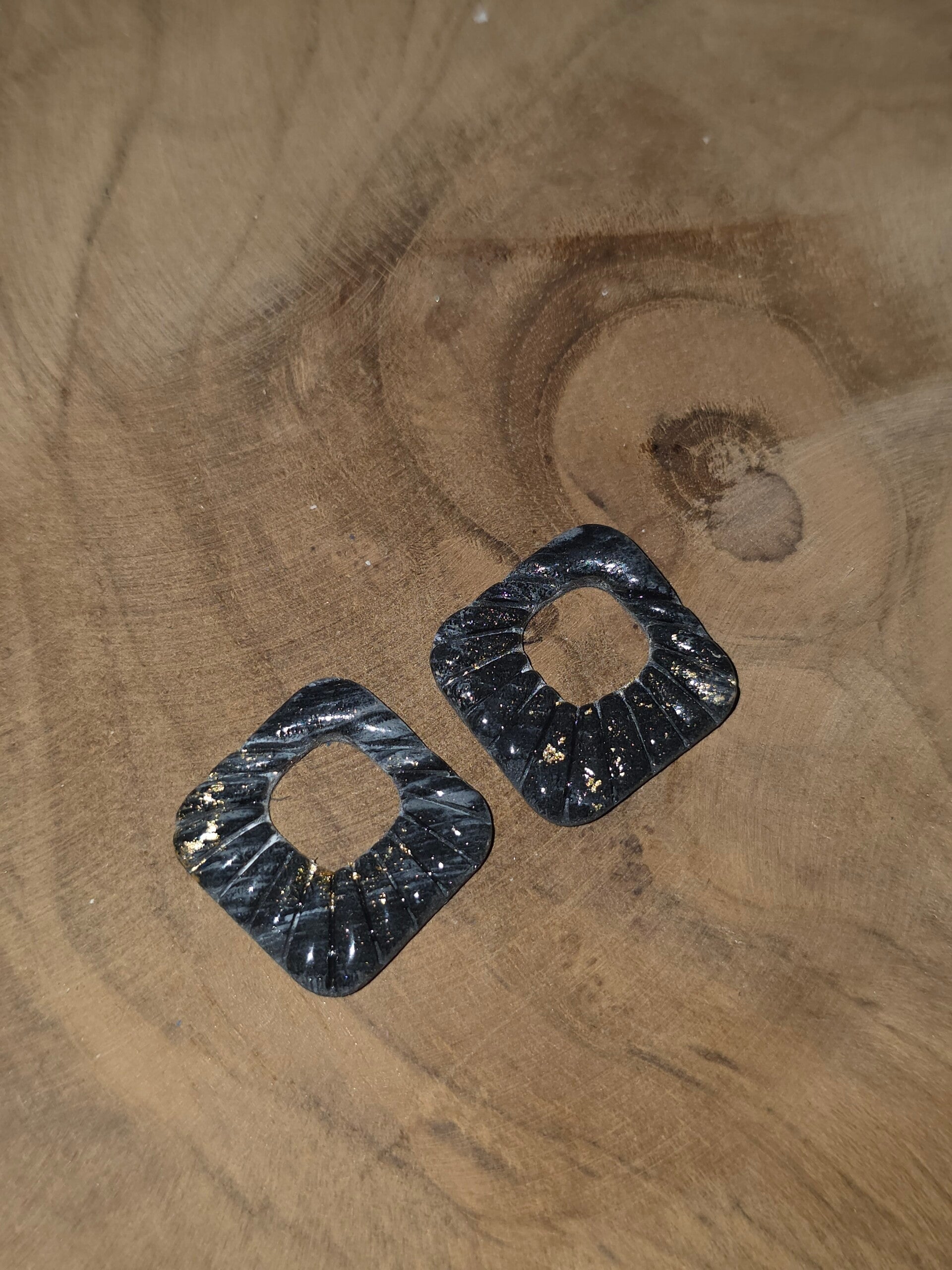 Quartz noir et or