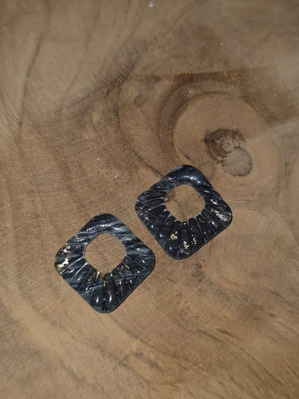 Quartz noir et or