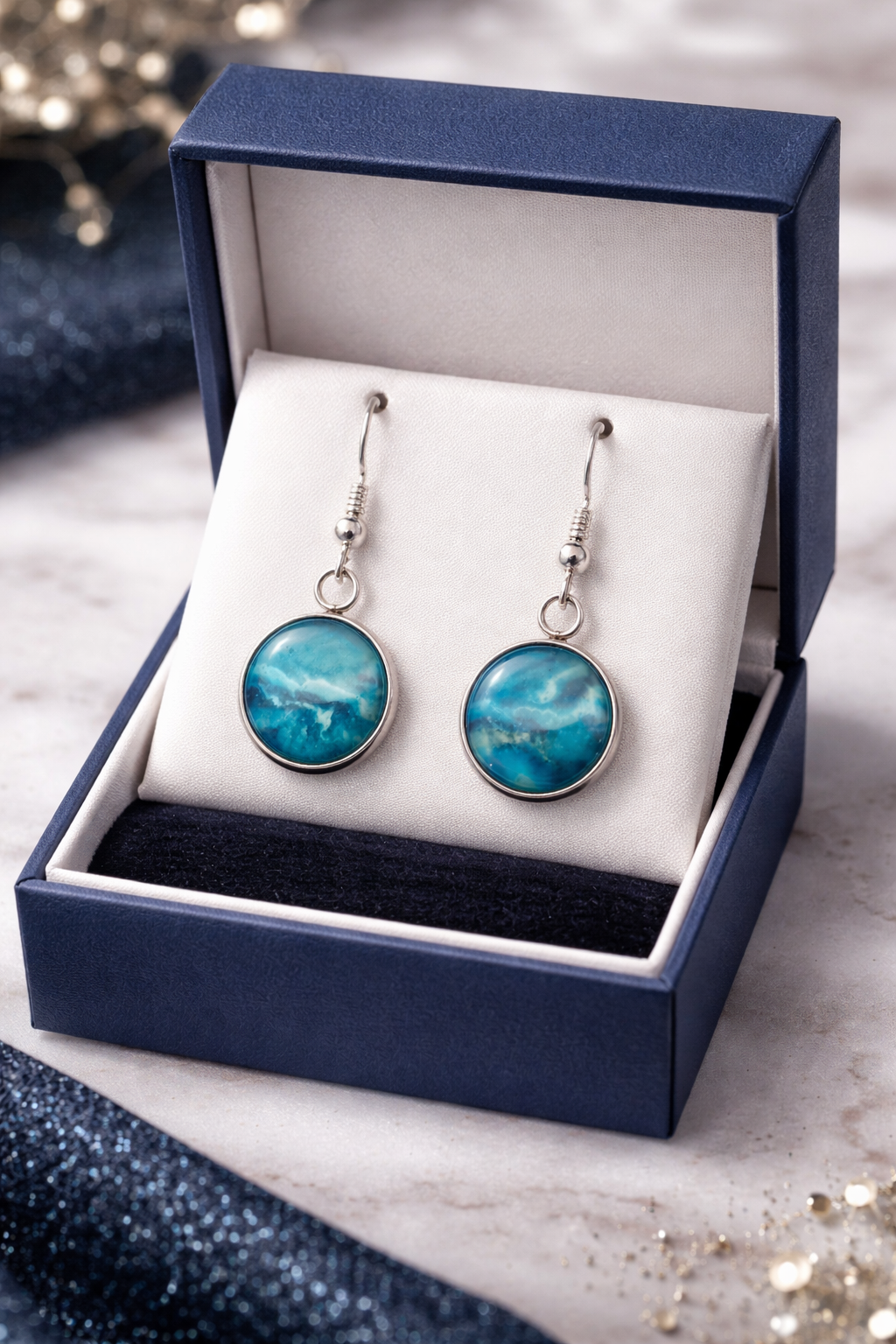 Boucles d'oreilles en acier inoxydable