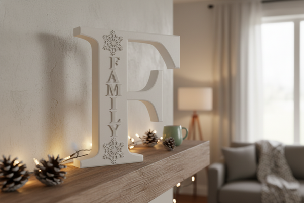 Edwards Home | "F" Family Sign