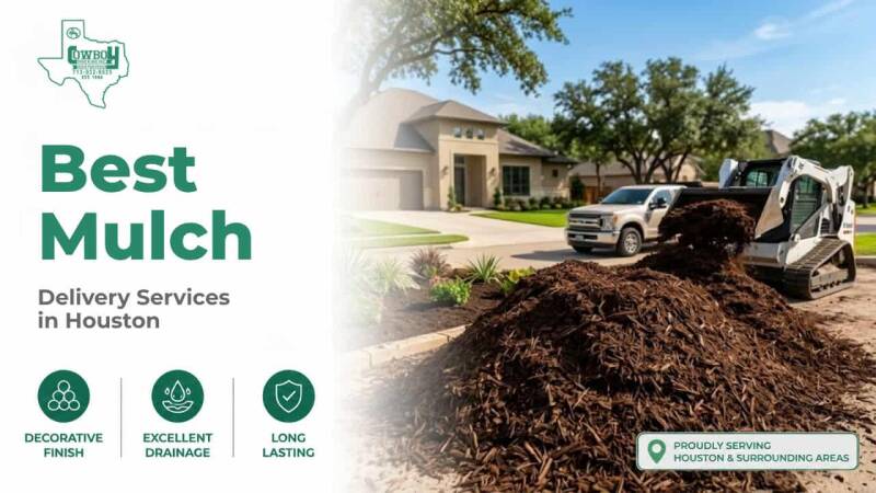 Best mulch delivery services in Houston with bulk mulch delivery
