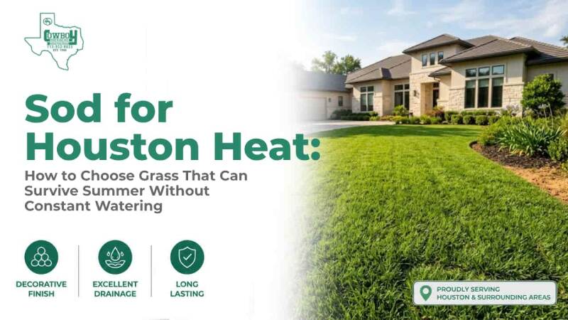 Sod for Houston heat with grass varieties suited to hot summers