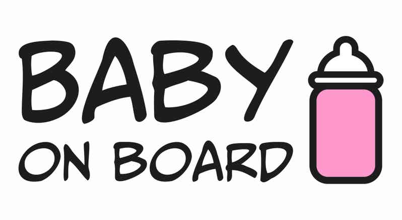 Baby on board (fles) Girl