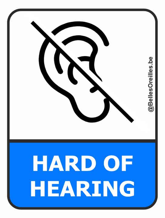 Warning sticker: Klein