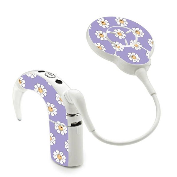 Cochlear Nucleus 7 - Flower Smiley Lila