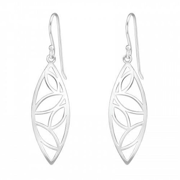 BLADEREN - 925 STERLING ZILVER OORBELLEN