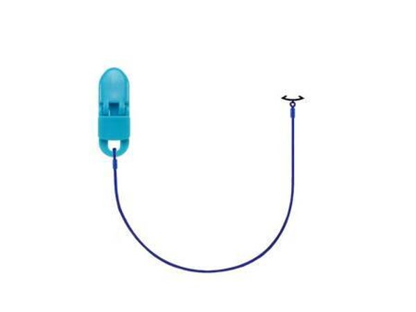 Single clip-on for MED-EL Rondo 3 / Samba 2 audio processor - Blauw
