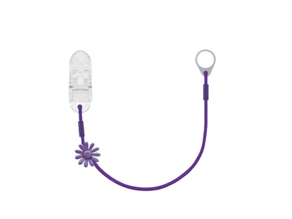 Clip On:  voor 1 processor / hoorapparaat - Paarse bloem