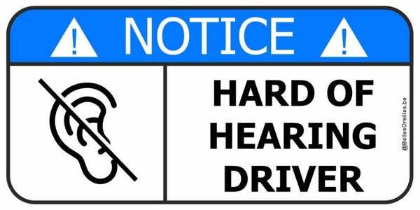 Warning sticker: Bestuurder